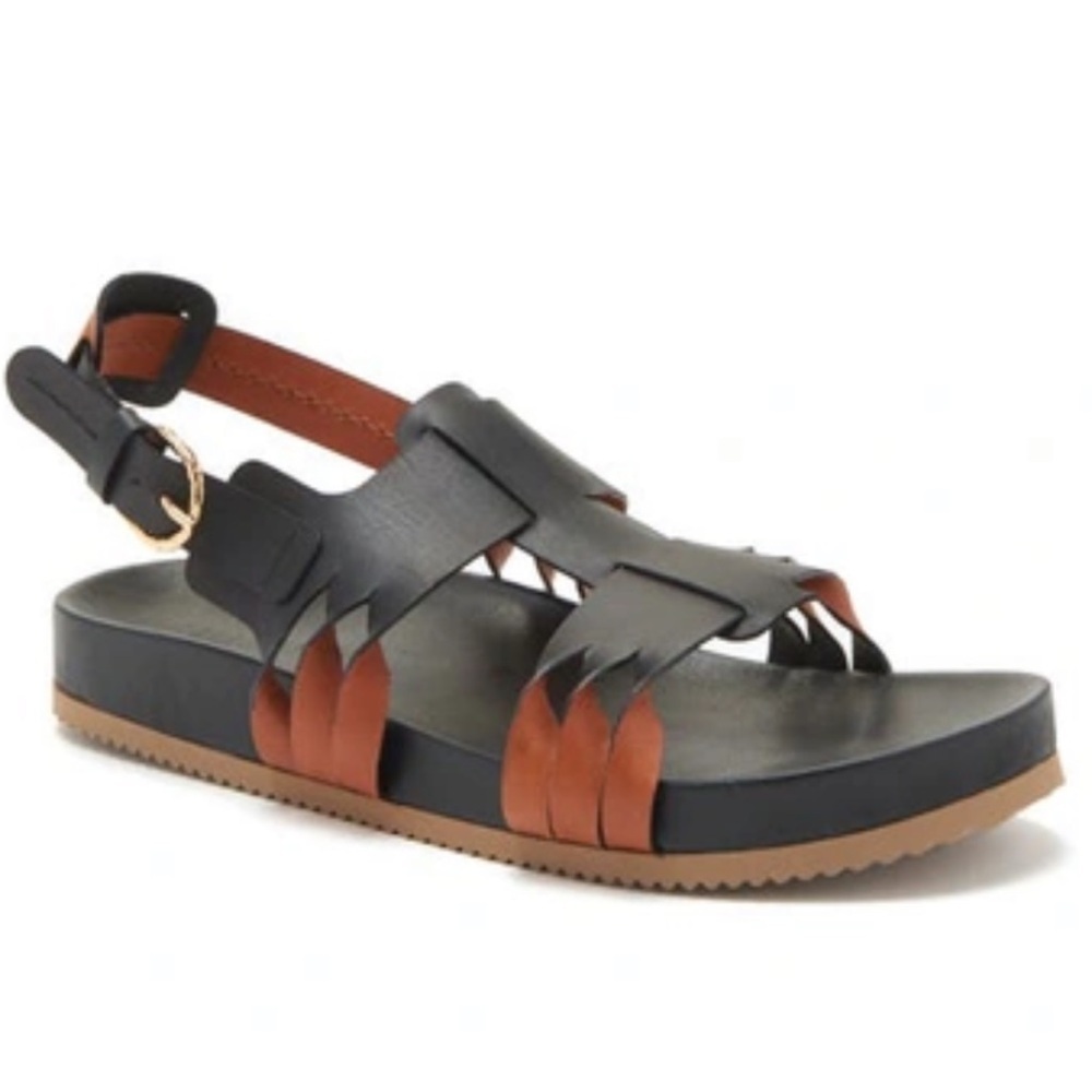 Ulla Johnson Alma Black Twisted Sandals size 6.5